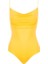 Ip Askılı Degaje Yaka Bodysuit - Sarı 1
