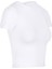 Bisiklet Yaka Basic Crop T-Shirt - Beyaz 2