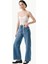 Wide Leg Jean Pantolon - Indigo 1