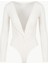 Önü Burgu Detaylı Uzun Kol Ikonik Body - Ekru 1