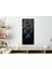 Gece, Orman ve GEYİK Dikey Saatli Sanat Temalı 50X110 cm Cam Tablo DSUS0010 2