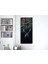 Gece, Orman ve GEYİK Dikey Saatli Sanat Temalı 50X110 cm Cam Tablo DSUS0010 4