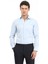 Açık Mavi Düz Slim Fit Dokuma Klasik Pamuk Karışımlı Gömlek 1