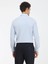 Açık Mavi Düz Slim Fit Dokuma Klasik Pamuk Karışımlı Gömlek 4