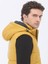 Sarı Regular Fit Kapüşonlu Casual Dokuma Spor Yelek 4