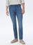 Lacivert Slim Fit Denim Pamuk Karışımlı Pantolon 1