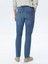 Lacivert Slim Fit Denim Pamuk Karışımlı Pantolon 5