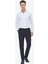 Beyaz Düz Slim Fit Dokuma Klasik %100 Pamuk Gömlek 2