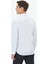 Beyaz Düz Slim Fit Dokuma Klasik %100 Pamuk Gömlek 4