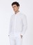 Beyaz Düz Slim Fit Dokuma Klasik %100 Pamuk Gömlek 1