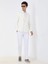 Beyaz Düz Slim Fit Dokuma Klasik %100 Pamuk Gömlek 4