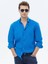 Saks Düz Regular Fit Dokuma Casual Pamuk Karışımlı Gömlek 5