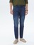 Lacivert Slim Fit Denim Pamuk Karışımlı Pantolon 2
