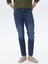 Lacivert Slim Fit Denim Pamuk Karışımlı Pantolon 5