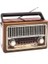 Kbroad Model Ktf 1655 2.5" Radyo ve Muzik Çalar Şarjlı Nostalji Radyo 1