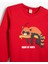 Sweatshirt Hayvan Baskılı Bisiklet Yaka Pamuklu 3