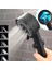 Başlığı Turbo Fan 5 Fonksiyonlu Duş Başlığı El Duşu Handshower, Siyah 1.sınıf Kaliteli 1