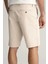 Erkek Krem Relaxed Fit Şort 4