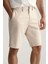 Erkek Krem Relaxed Fit Şort 5