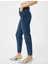 Yüksek Bel Kot Pantolon Rahat Kesim Hafif Dar Paça - Mom Slim Jeans 4