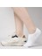 12 Çift Kadın Erkek Beyaz Siyah Kısa Sneakers Görünmez Pamuk Babet Çorap 2