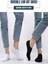 12 Çift Kadın Erkek Beyaz Siyah Kısa Sneakers Görünmez Pamuk Babet Çorap 4