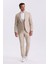 Vizon Slim Fit Kırlangıç Yaka Yelekli Smokin Damatlık Takım Elbise 1