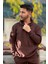 Erkek Şardonlu 3 Iplik Bol Kesim Sweatshirt 3