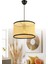 Hasır Hazeran Rattan Modern Sarkıt Tekli Avize 30 cm 1
