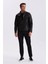 Siyah Comfort Fit Dik Yaka %100 Deri Mont 1