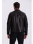 Siyah Comfort Fit Dik Yaka %100 Deri Mont 4
