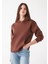 Kadın 3 Iplik Şardonlu Bol Kesim Sweatshirt 1