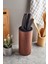 Coltello Wood 6 Parça Bıçak Seti Kahverengi Yuvarlak 2