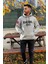 Unisex Nakışlı Oversize 3 Iplik Kolej Kapşonlu Sweatshirt 1