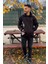 Unisex Nakışlı Oversize 3 Iplik Kolej Kapşonlu Sweatshirt 4