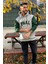 Unisex Nakışlı Oversize 3 Iplik Kolej Kapşonlu Sweatshirt 3