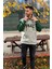 Unisex Nakışlı Oversize 3 Iplik Kolej Kapşonlu Sweatshirt 4