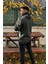 Unisex Nakışlı Oversize 3 Iplik Kolej Kapşonlu Sweatshirt 3