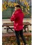 Unisex Nakışlı Oversize 3 Iplik Kolej Kapşonlu Sweatshirt 4