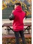 Unisex Nakışlı Oversize 3 Iplik Kolej Kapşonlu Sweatshirt 3