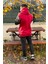 Unisex Nakışlı Oversize 3 Iplik Kolej Kapşonlu Sweatshirt 4