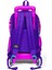 Kids Pembe Mor Kaplumbağa Desenli Üç Bölmeli Çekçekli 3'lü Çanta Seti SET0123956 5