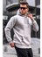 Erkek Şardonlu Kapşonlu Bol Kesim Sweatshirt 1
