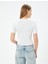 Crop Triko Kazak Kısa Kollu Bisiklet Yaka 4
