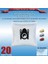 Bosch Bsg 71800 Formula - Bsg 71825 Formula Pro Animaux - Bsg 71877 - Bsg 72000 Formula - Bsg 72022 Formula Modellerine Uygun 20 Adet Süpürge Toz Torbası 200620 1
