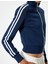 Fermuarlı Crop Sweatshirt Biyeli Dik Yaka Şardonlu 5