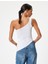 Tek Omuz Atlet Kolsuz Taş Işlemeli Asimetrik Kesim Slim Fit 4