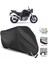 Suzuki SV650A Motor Brandası Arka Çanta Uyumlu (Bağlantı, Kilit Uyumlu)-Siyah 1