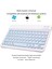 Vorcom Ultrapad 10.36" Uyumlu Kablosuz Bluetooth Şarj Edilebilir Mini Q Klavye - Mavi 3