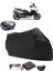 Yamaha Tmax 500 Arka Çanta Uyumlu Siyah Motosiklet Branda Su Geçirmez Dayanıklı Kumaş 1